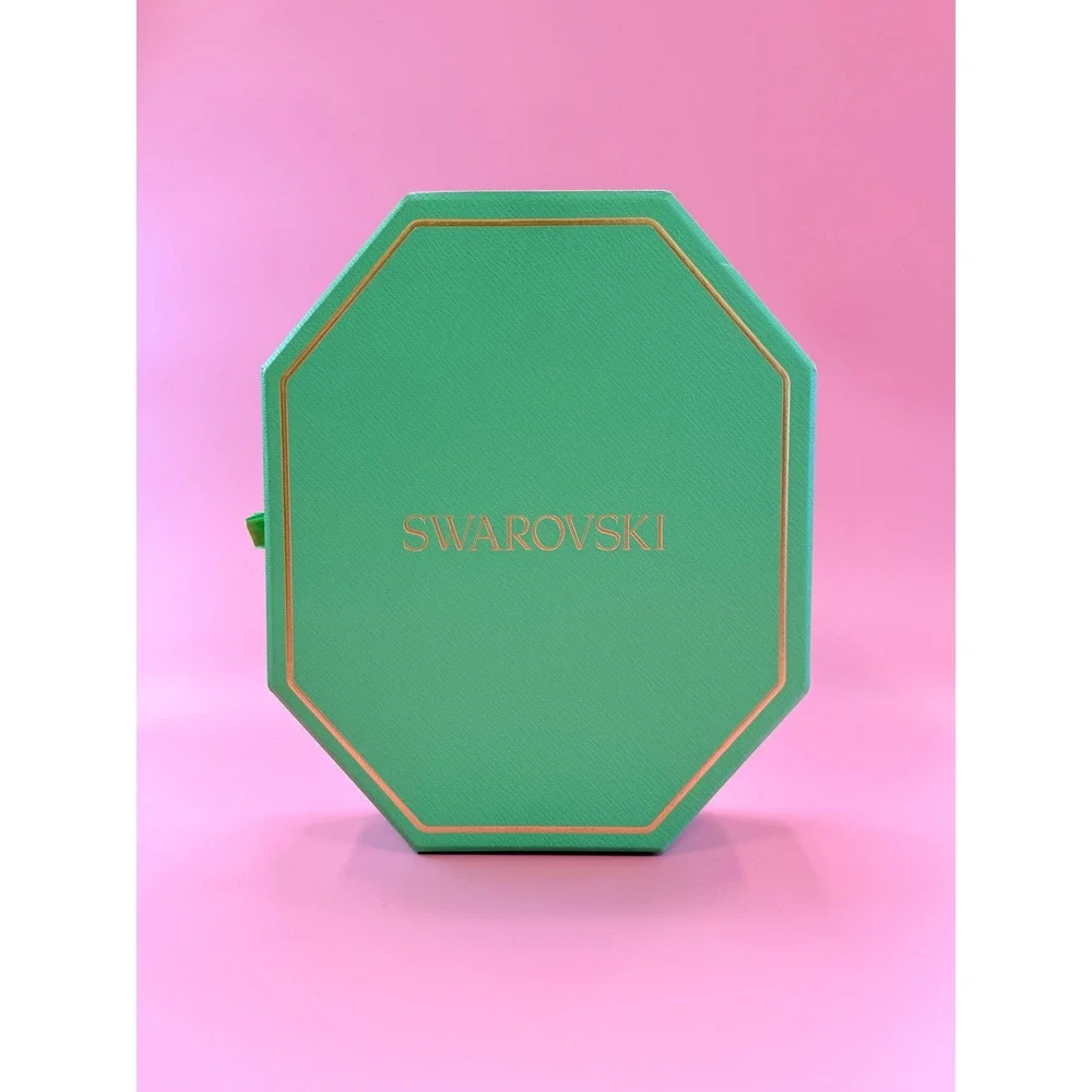 Swarovski Mint Green Octagonal Jewelry Presentation Box Necklace Bracelet Earrin